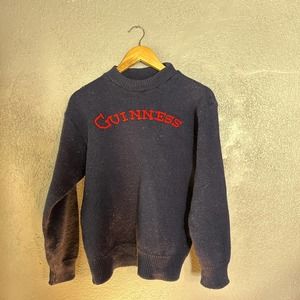 VINTAGE GUINNESS men’s wool sweater blue size l